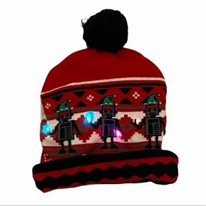 LIGHTS UP! Christmas Winter Hat!!